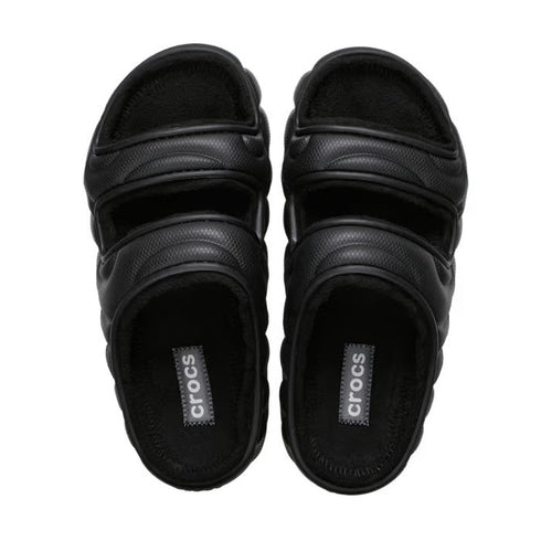 Crocs Classic Cozzzy Overpuff Puffer Sandal Slide Black